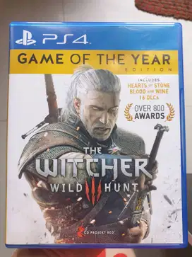 Jual witcher 3 Full DLC PS4 kondisi 100% LIKE NEW