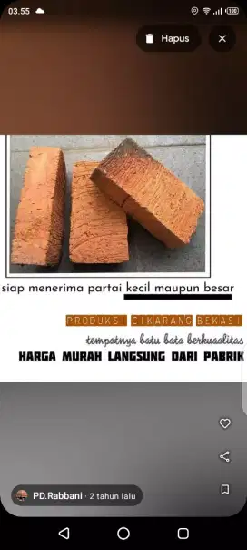 Batu Bata Merah Press Jumbo