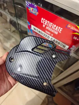 Cover duct air honda PCX CBU carbon hitam
