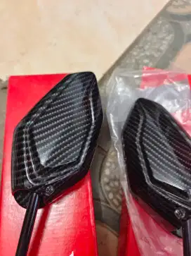 Spion ori Honda Vario new sudah di carbon hitam