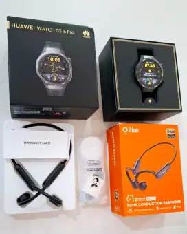 Huawei Watch GT 5 Pro 46mm Bonus Bone Conduction Earphone Smartwatch