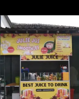Gerobak etalase Jus
