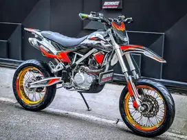 KLX 150 SUPERMOTO‼️ GANTENG SIAP TOURING STATER TOKCER DTRAKER