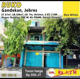 Dijual Ruko 2 Lantai Jl. Raya RE Martadinata, Gandekan, Jebres, Solo