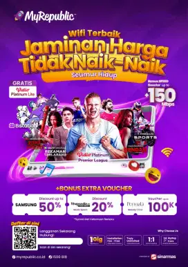 Internet wifi cctv dan tv channel