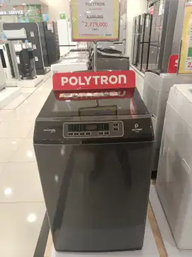 Credit Mesin Cuci POLYTRON PAW8028Y DP0 bunga rendah gratis cicilan 1x