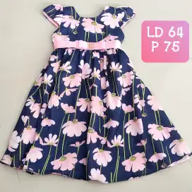 Baju dress pesta bunga size 2, preloved