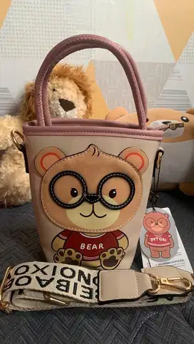 Tas selempang import wanita BEIBAO bucket