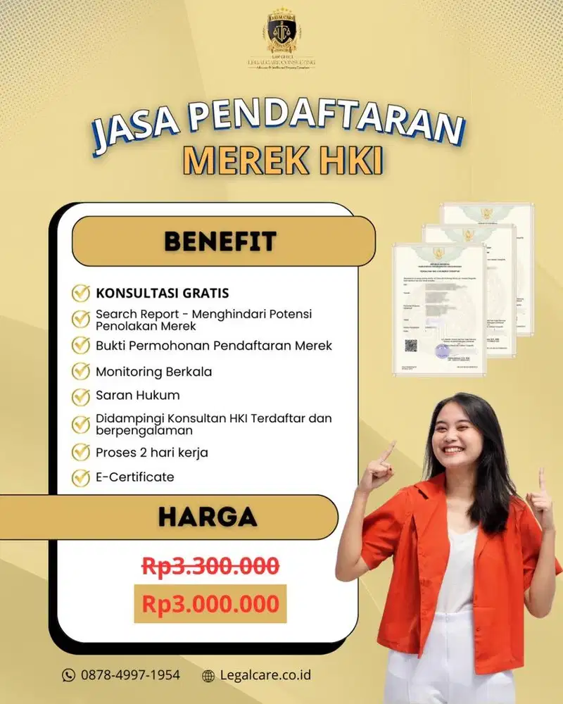 JASA PENDAFTARAN MEREK/DAFTAR HAKI /BRAND/LOGO MURAH & TERPERCAYA