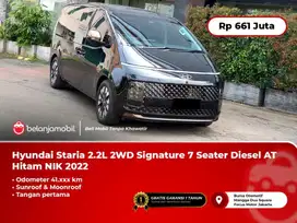 [ 7 SEAT ] Hyundai Staria 2.2L 2WD Signature Diesel AT Hitam 2022/2023