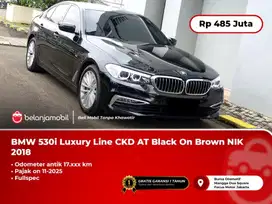 [ KM ANTIK 17RB ] BMW 530i 530 i Luxury Fullspec AT Black 2018/2019