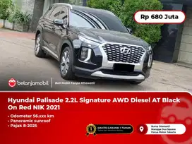 Hyundai Palisade 2.2L Signature AWD Diesel AT Black On Red 2021/2022