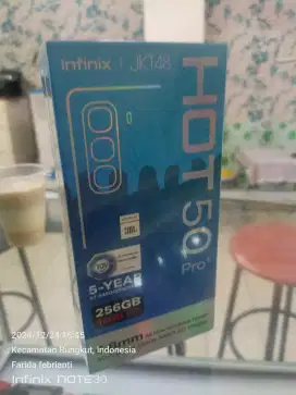 Infinix hot 50 pro plus 8+8/256gb baru garansi resmi bisa TT