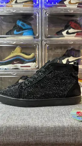 CHRISTIAN LOUBOUTIN STRASS BLACK