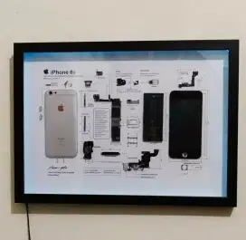 Dekorasi kantor hiasan part komponen iphone  lampu neon antik vintage