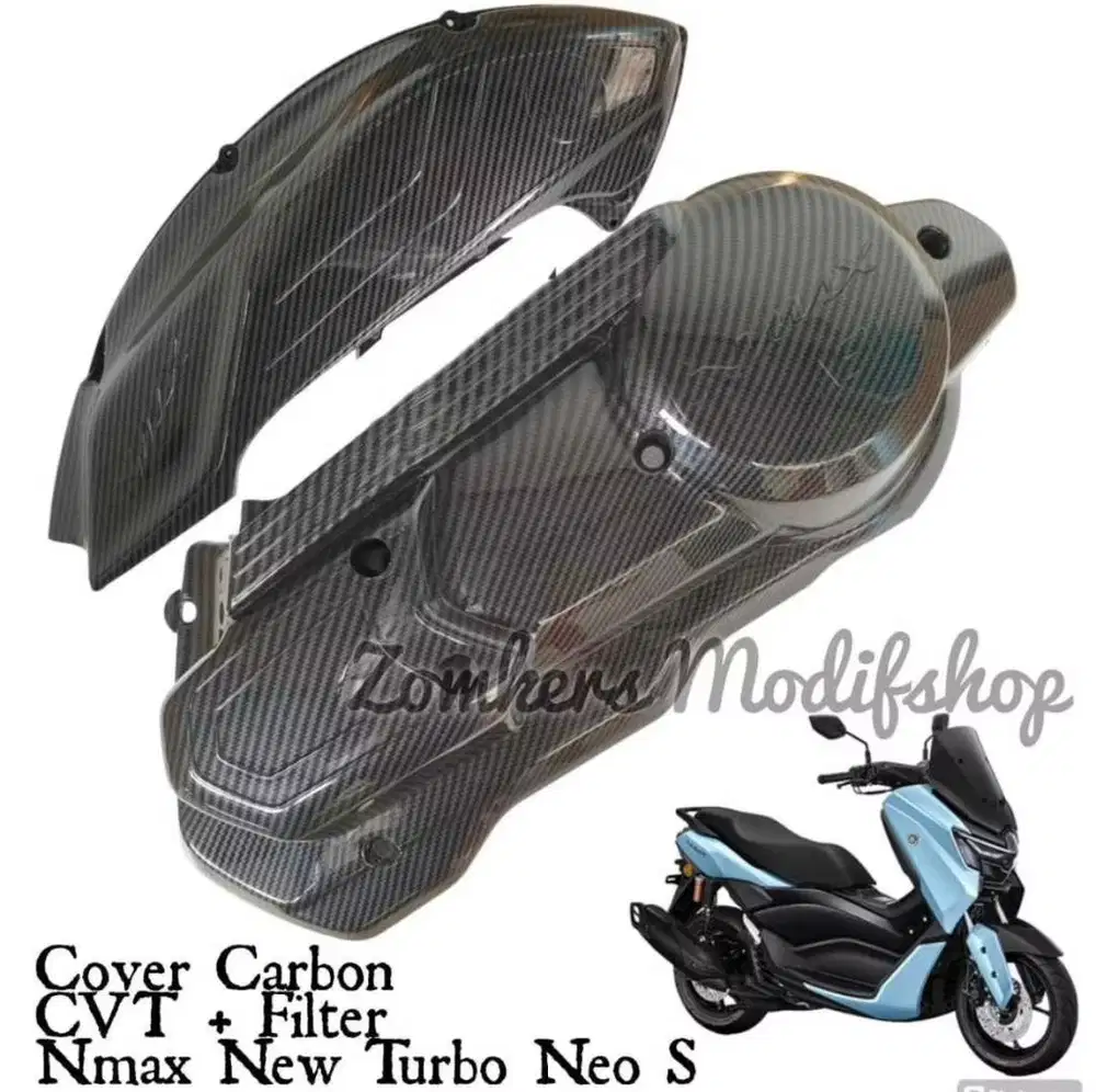Paket Carbon Cover Filter dan CVT New Nmax 2020 ss 2025 Nmax Neo S