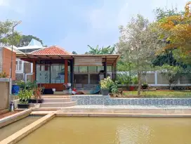 VILA KEBUN + KOLAM MINIMALIS DI CIMAUNG