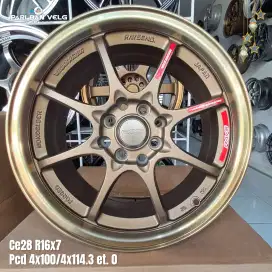 Velg Rays Ce28 Volk Racing Ori Japan 
Ring 16 Lebar 7 Pcd 4x100