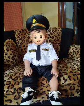 Baju pilot bayi 6-12 bulan
