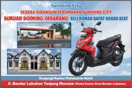 Beli  Rumah  Baru Dapat Honda Beat  Harga Cash 318 jt