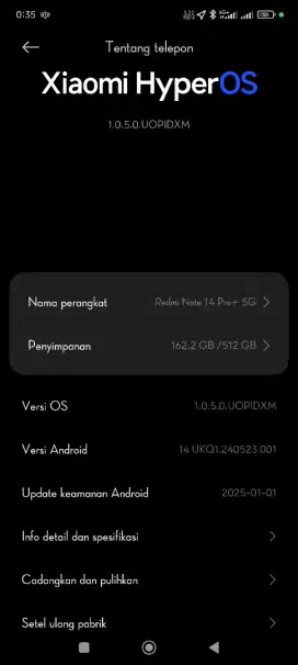 Xiaomi redmi note 14 pro plus 5g 12/512