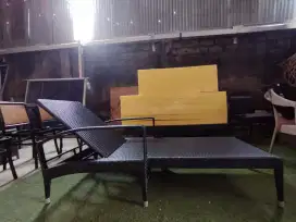Loungers Sintetis Rotan outdoor sisa export