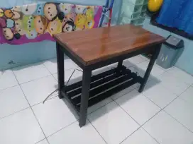 Meja belajar komputer laptop, meja dapur kompor, meja teras, meja tamu