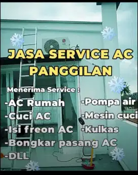 Service AC, kulkas, mesin cuci DLL