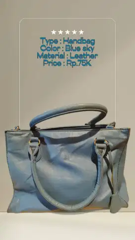 DIJUAL HANDBAG WANITA BLUE SKY