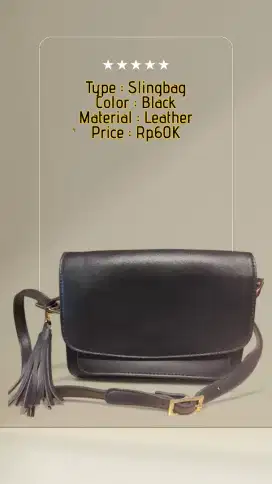 DIJUAL SLINGBAG WANITA HITAM