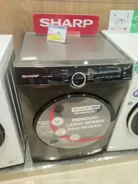 SHARP WM FRONT LOADING 9KG ES-FL1490MSX/DS