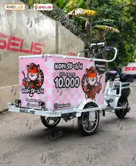 GEROBAK SEPEDA LISTRIK KEKINIAN SELIS PUJASERA