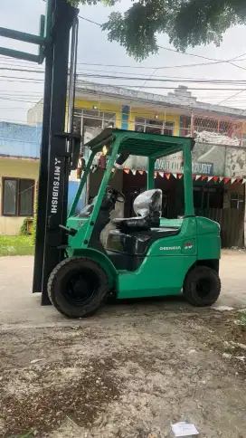 Forklift Mitsubishi 2,5 Ton,Manual,Tiang 3 Meter,Mesin S4S,Tahun 2018