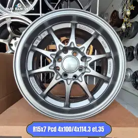 Velg ce28 Ring 15 Lebar 7
Pcd: 4x100/114.3 et.35