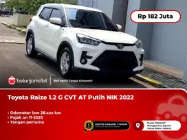 [ LOW KM ] Toyota Raize 1.2 G CVT AT Putih 2022/2023
