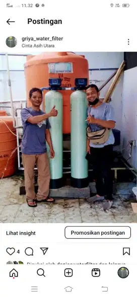 Filter air frp 1054 + handle automatic backwash