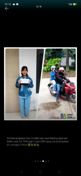 Lowongan kerja wanita/menyalurkan art, baby sitter dan suster lansia