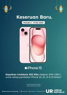 IPHONE 15 128 RESMI IBOX