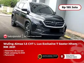 [ PAJAKPANJANG ] Wuling Almaz 1.5 CVT L Lux Exc 7Seat Hitam 2021/2022