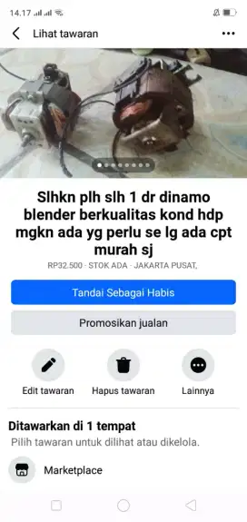 Slhkn plh slh 1 dr dinamo blender berkualitas kond hdp hrg murah sj