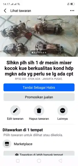 Slhkn plh slh 1 dr dinamo mixer kocok kue kond hdp mgkn ada yg perlu