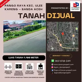 Dijual Tanah di Pango Raya 1.100 m² , Ulee Kareng – Dekat Pusat Kota!