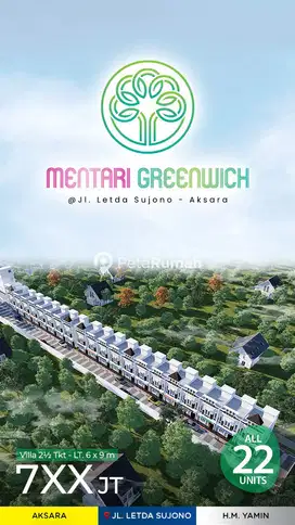 Dijual Townhouse Di Komplek Greenwich Harga Sangat Terjangkau