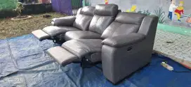 Sofa HTL Import Reclening Electric Full Kulit Asli Ex Bule