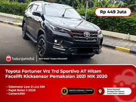 [KICKSENSOR] Toyota Fortuner Vrz Trd Sportivo AT Hitam Kicksensor 2020