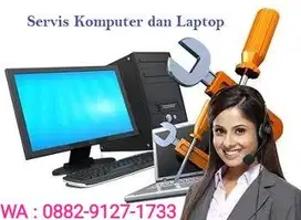 Jasa Service, Install ulang, laptop, PC, Upgrade, CCTV, dll