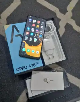 Oppo A78 5G 8/256 Fullset Mulus
