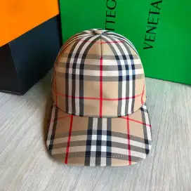 Burberry checkered nova cap topi original