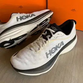 Hoka bondi 8 wide running sepatu sport size 45