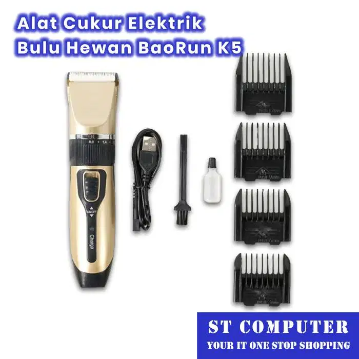 Alat Cukur Elektrik Bulu Hewan BaoRun K5